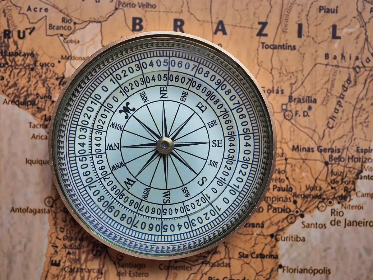 How to Take a Bearing with a Compass and Map